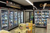 Cửa kính trưng bày siêu thị Walk In Cooler Cửa hàng tạp hóa tiện lợi Trạm xăng