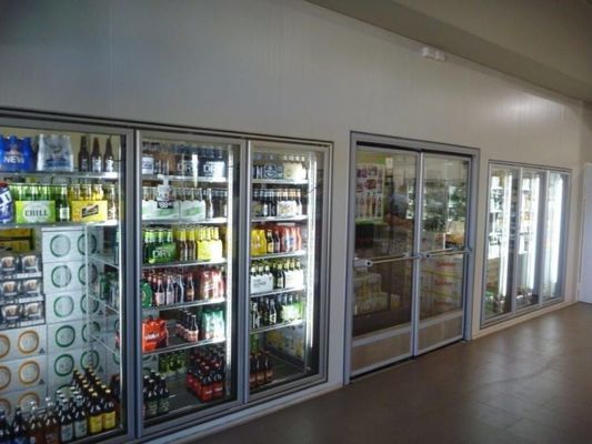 Beer Cave Glass Door Walk in Cooler  Commercial Walk In Refrigerator Freezer