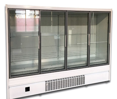 4 Glass Door Upright Refrigerator